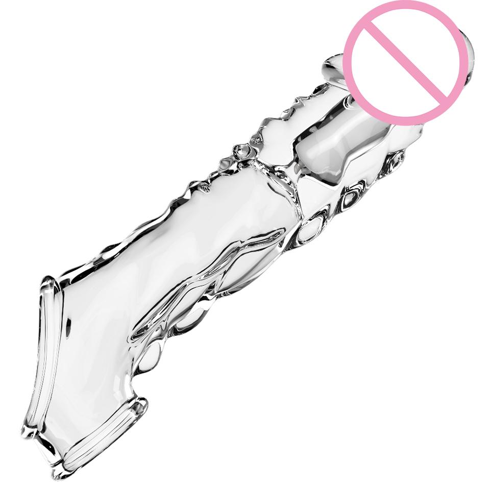  Tpe Material Realistic Penis Sleeve Reusable Dildos Condom Extender Penis Enlarge Delay Ejaculation Vibrating Cock Sleeve