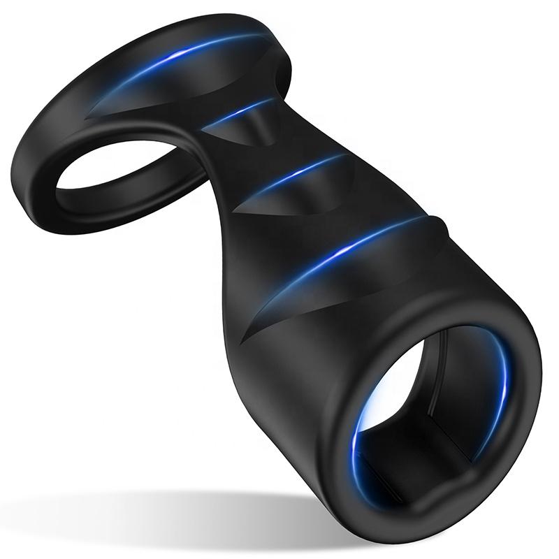  Factory Wholesale Pocket Silicone Delay Ejaculation Penis Cage Vibrating Cock Ring Sex Toys For Men