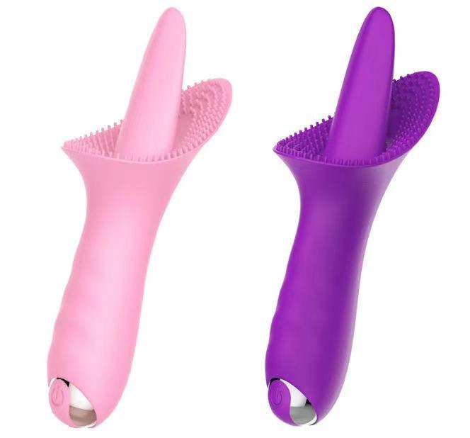 Female Sucker 5 Frequency Breast Massager Tongue Cunnilingus Breast Pump Couple Fun Vibrating Egg Toy