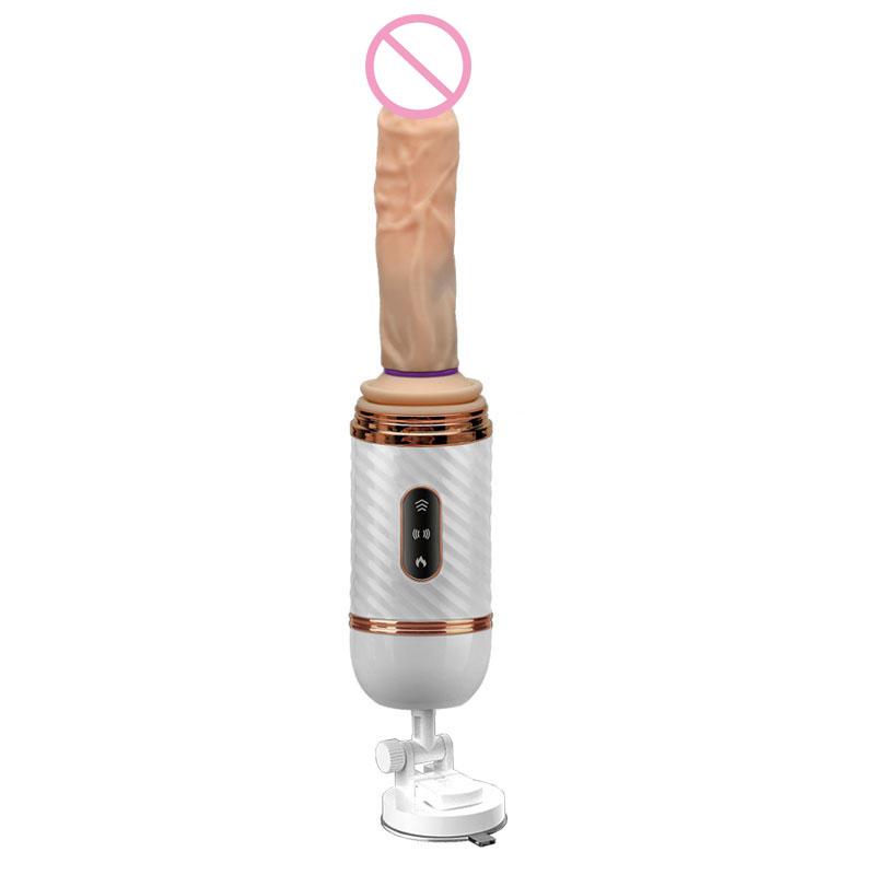 Automatic Heated Vibrator Sex Toys G-spot Pussy Pump Retractable Dildo For Women Suction Cup Penis Remote Control Sex Machine
