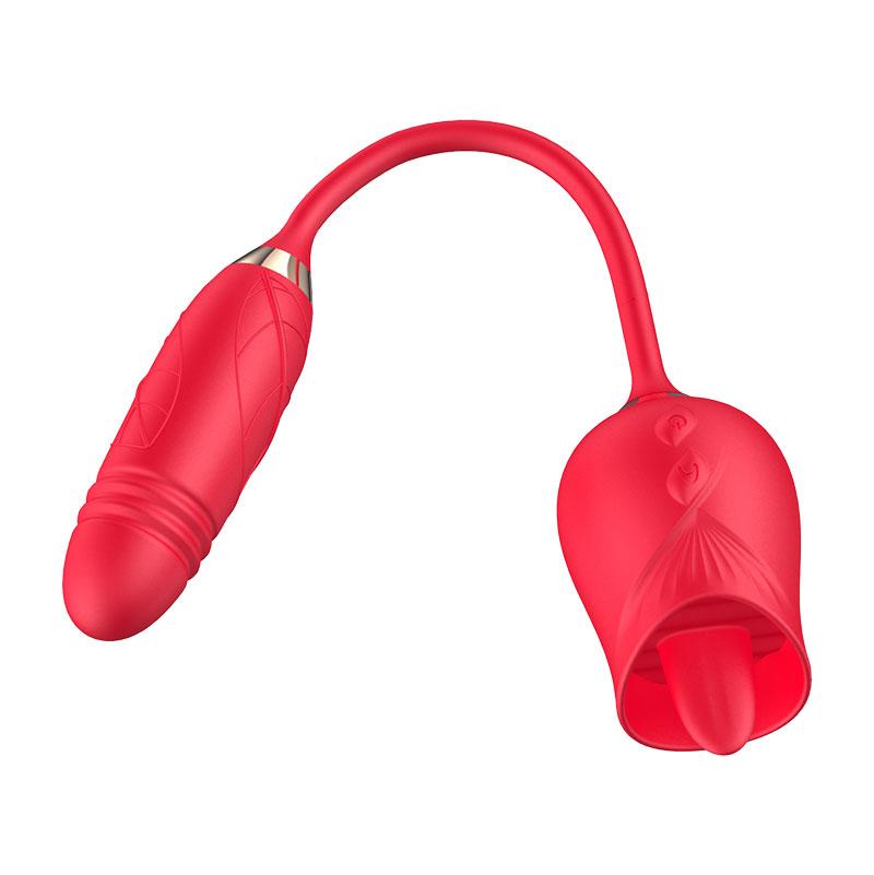 Female Clitoris Breast Massager Wireless Usb Charger Rose Vibrator With Rose Clit Rose Vibrator