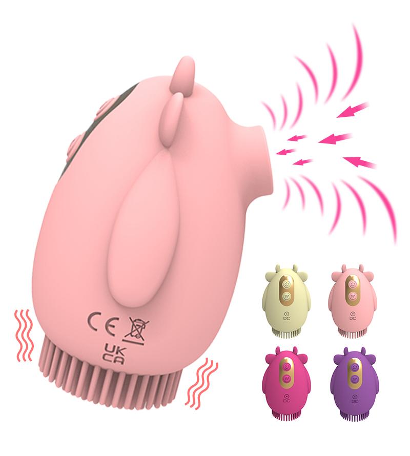 Wholesale Cow Shape Vibrator Adult Sex Toys Nipple Breast Pussy Vagina Sex Toy Suck Strong Sucking Toys
