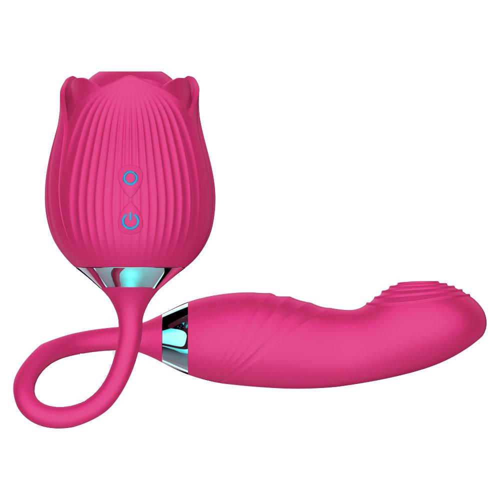 Hot Sale Waterproof Silicone Clit Sucking New Flower Female Vibrating Rose