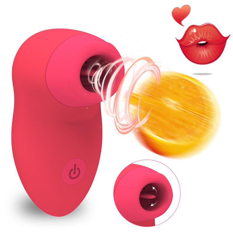 Suction Nipple Clitoris Teaser Clit Vacuum Clitoris Stimulation Tongue Female Adult Clitoris Sucking Vibrator