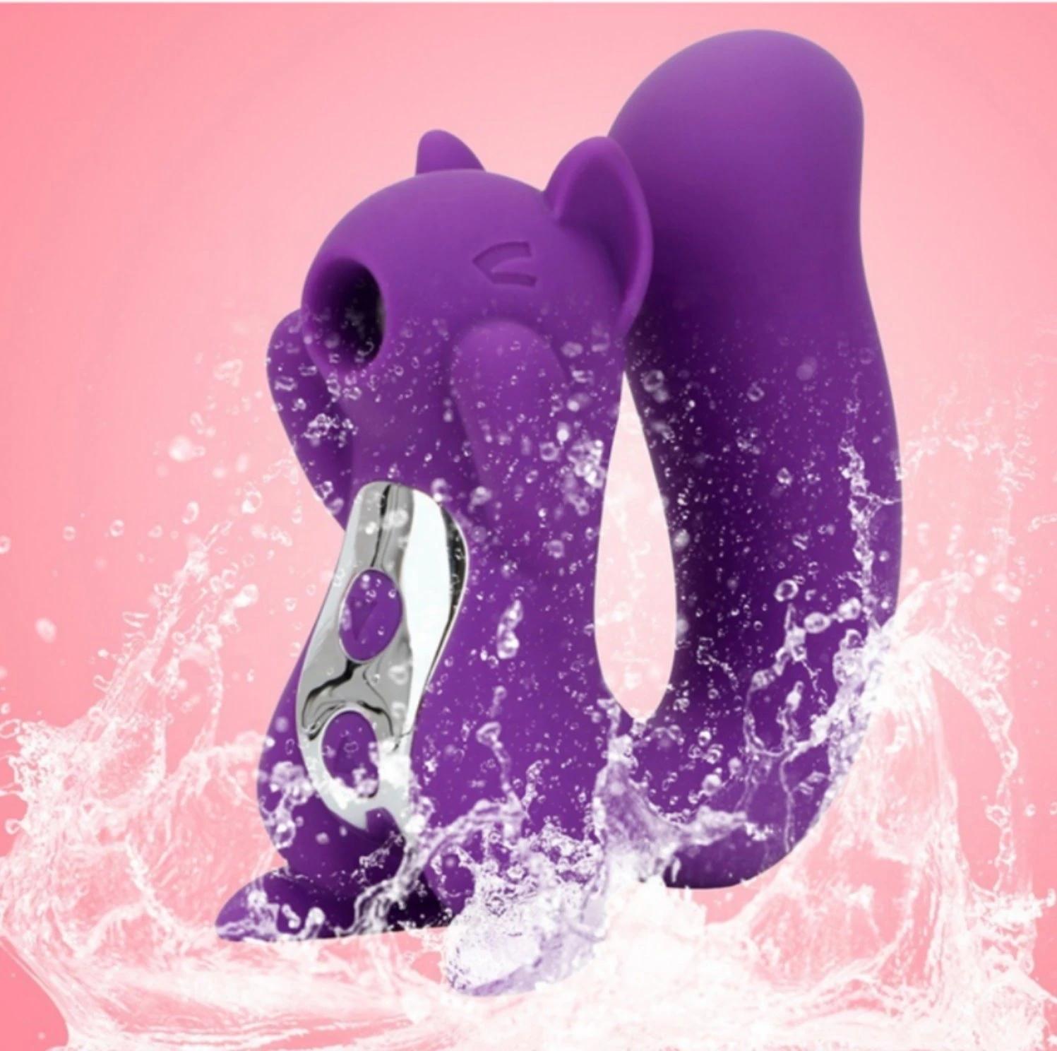 Handheld Wireless Nipple Vibrating Role Playing Massager Adult Sex Toys Squirrel Clitoral Sucking Vibrator For Womens