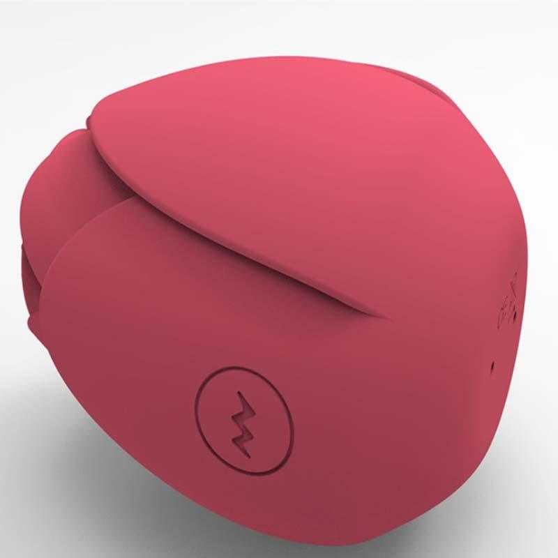 2022 Rose Vibrator 10 Frequency Rose Shape Vagina Sucking Vibrator Magnet Charge Female Sex Toy Rose Suction Vibrator