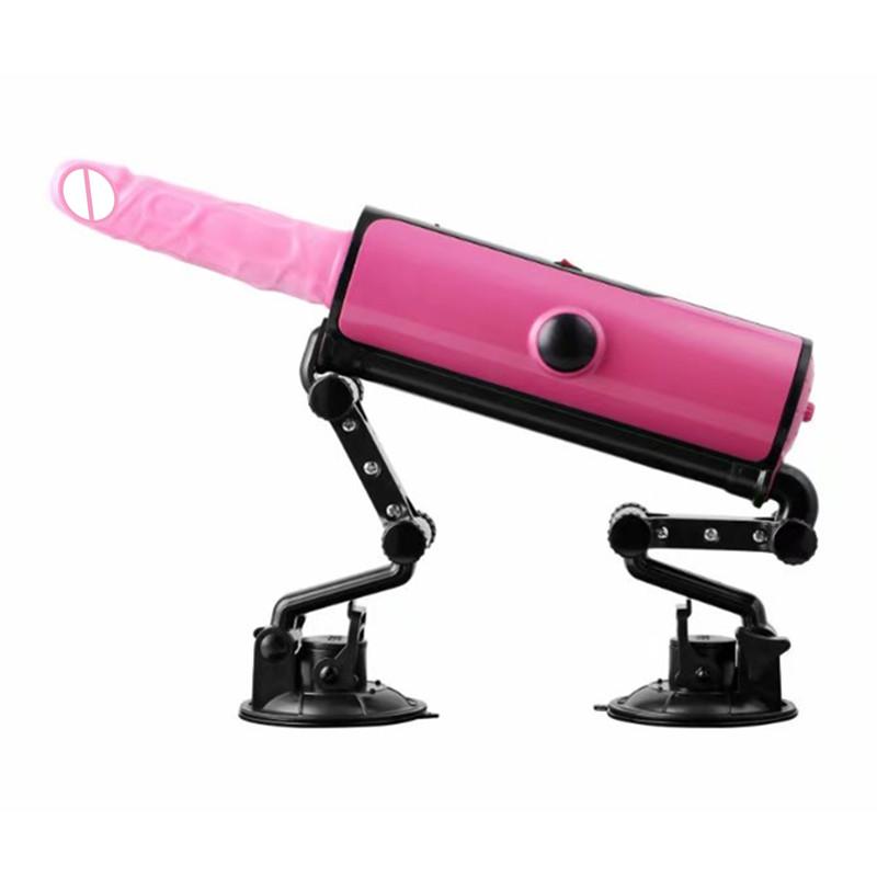 Pink Sex Machine Gun Silicone Vibrators Automatic Thrusting Massage Remote Control Love Machines G-spot Vibrators Sex Toys