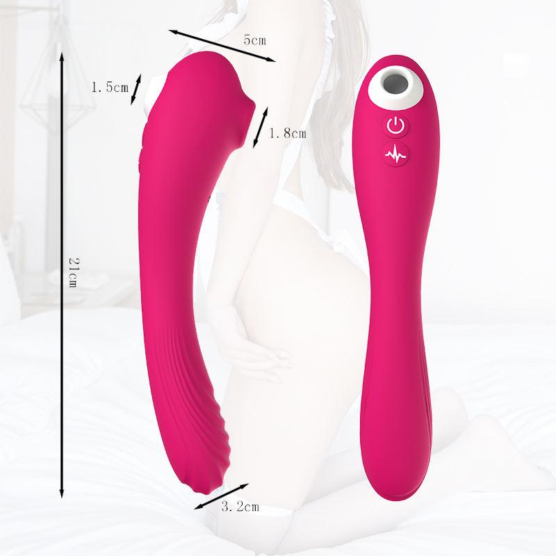 High Quality Purple Nipple Sucking Toys Waterproof Bendable Vibrating Dildo With Sucking Function Adult Suction Toys