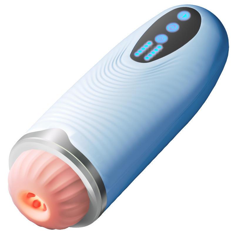 New Hot Sale Male Electric Heating Vibration Masturbation Cup Sucking Retractable Oral Sex Sex Toy For Man