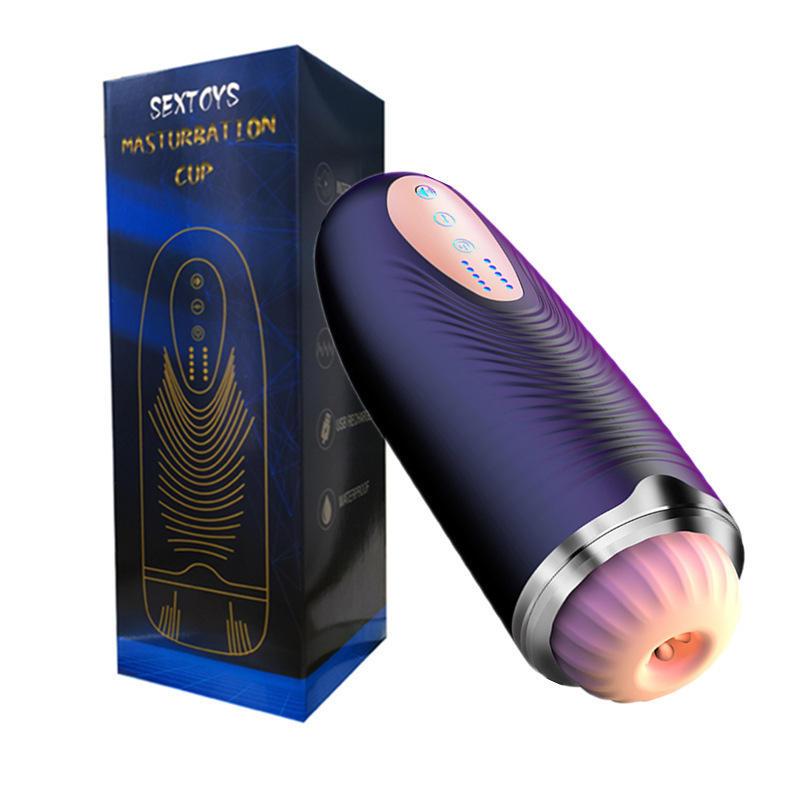 Male Masturbation Squirting Toy Heating Rotating Massager Masturbation Cup Sex Toys For Man