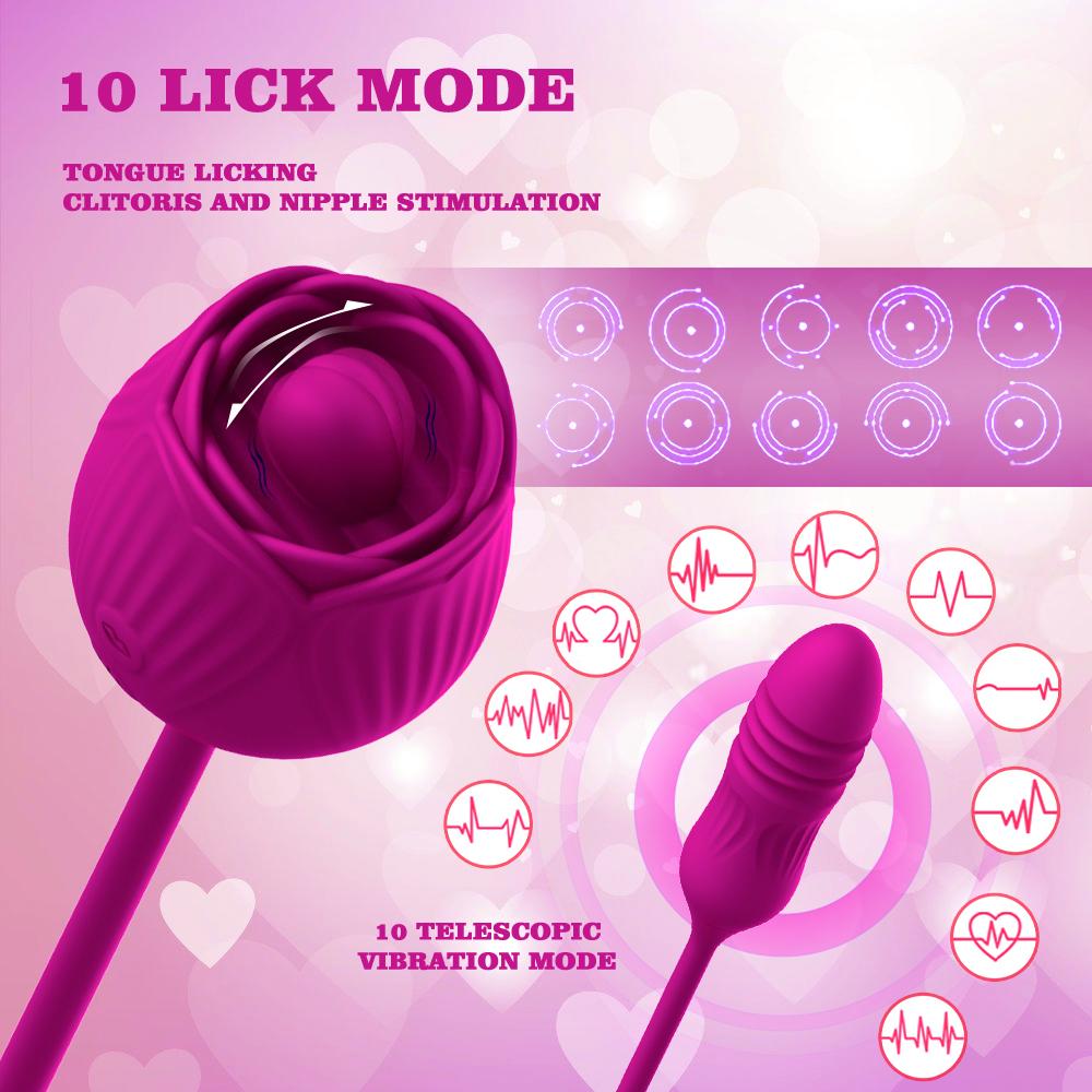 Gelance Wholesale Rose Vibrator Toy Dildo G Spot Rose Extender Sex Toy Rose Vibrator