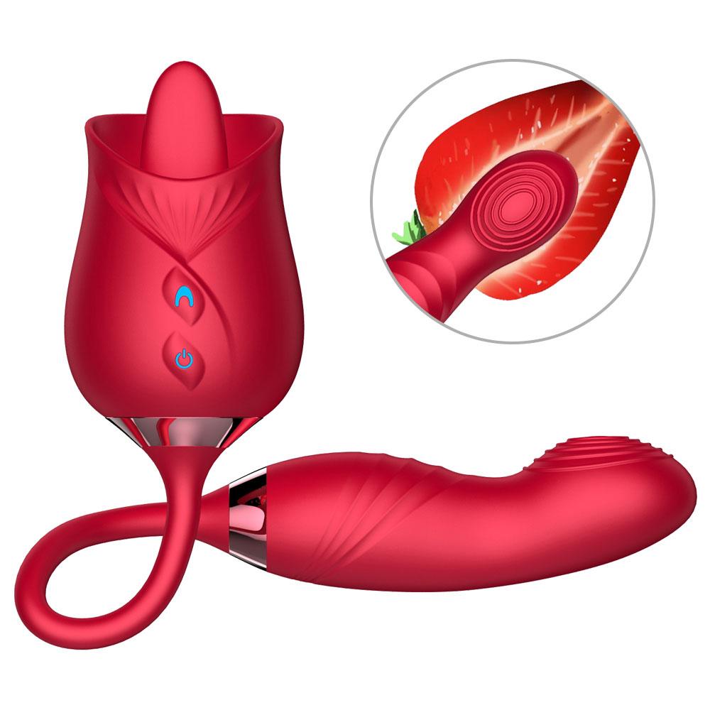 Plus Rose Nipple Fun Vibrating Egg Rose Vibrator Shape Clitoral Sucking