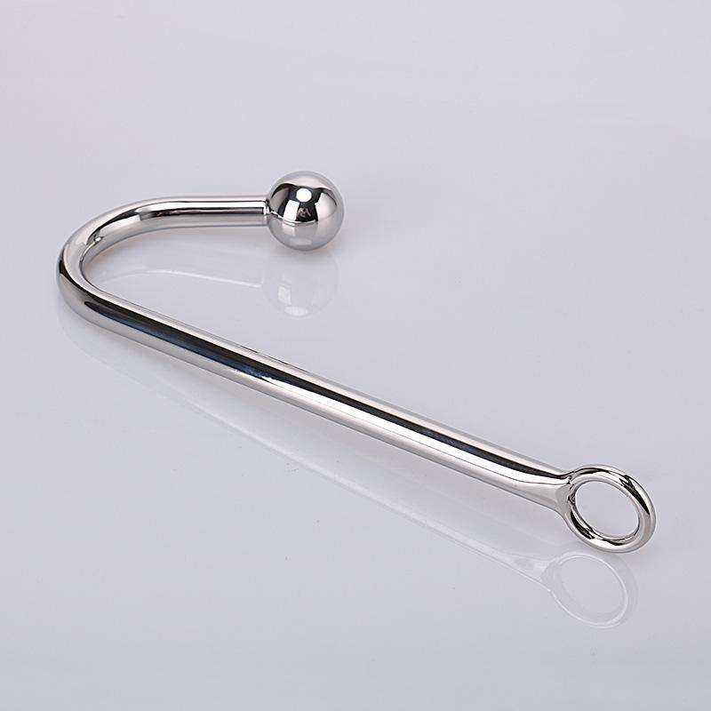 Adult Sex Toys Sex Instruments Cock Ring Anal Hook Bdsm Metal Steel Anal Hook With Ball