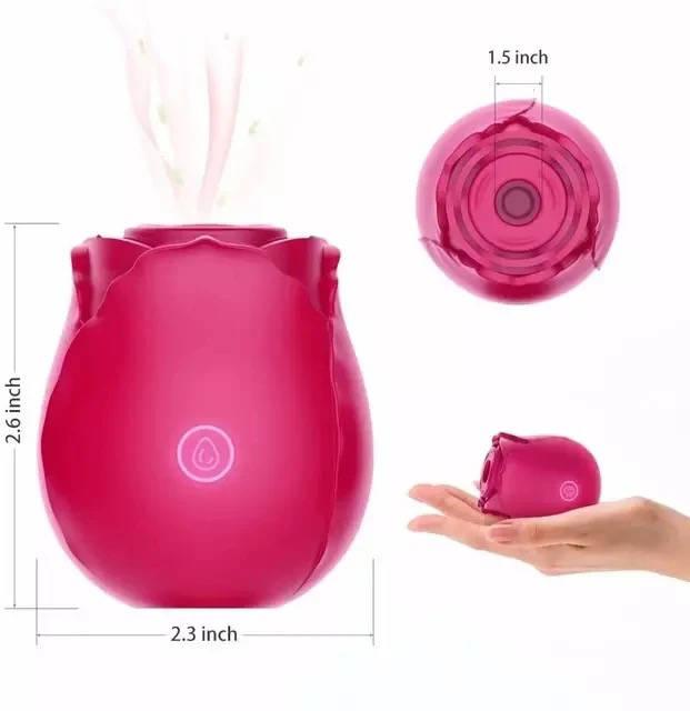 Adult Toy Red Purple Rose Vibrator Factory Sucking Rose Vibrator Sex Toy For Woman Vagina