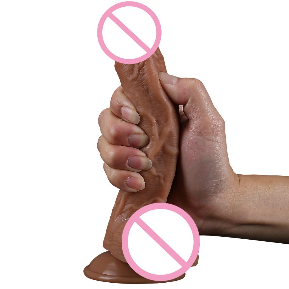 Factory 8 Inch Penis Big Dildo Vibrator Made Of Health And Safe Medical Silicone Material Dildo Sex Toys