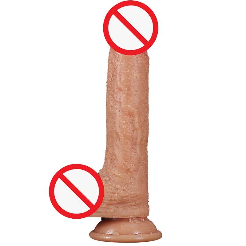 Skin Color Penis Sex Toys Big Dildos For Women Real Skin Gun Shaped Dildo For Women