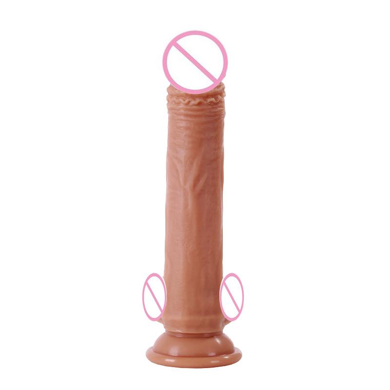 Masturbation Sex Toy Realistic Dildo Silicone Penis With Suction Cup For Female