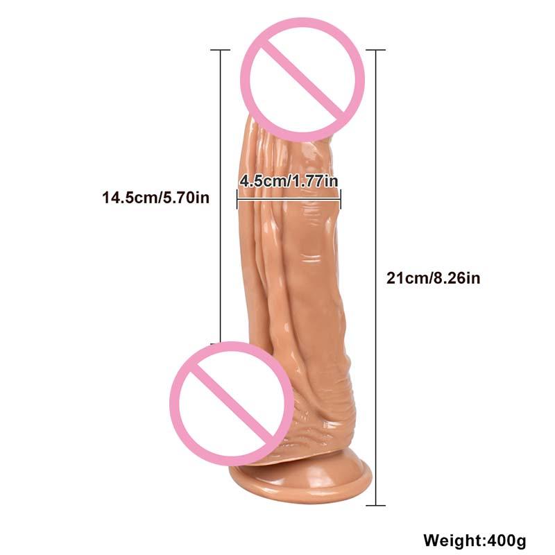 Factory Supply Dildos-real Sex Toys Consolador Sex Adult Products Big Artificial Realistic 21cm Huge Dildo For Women