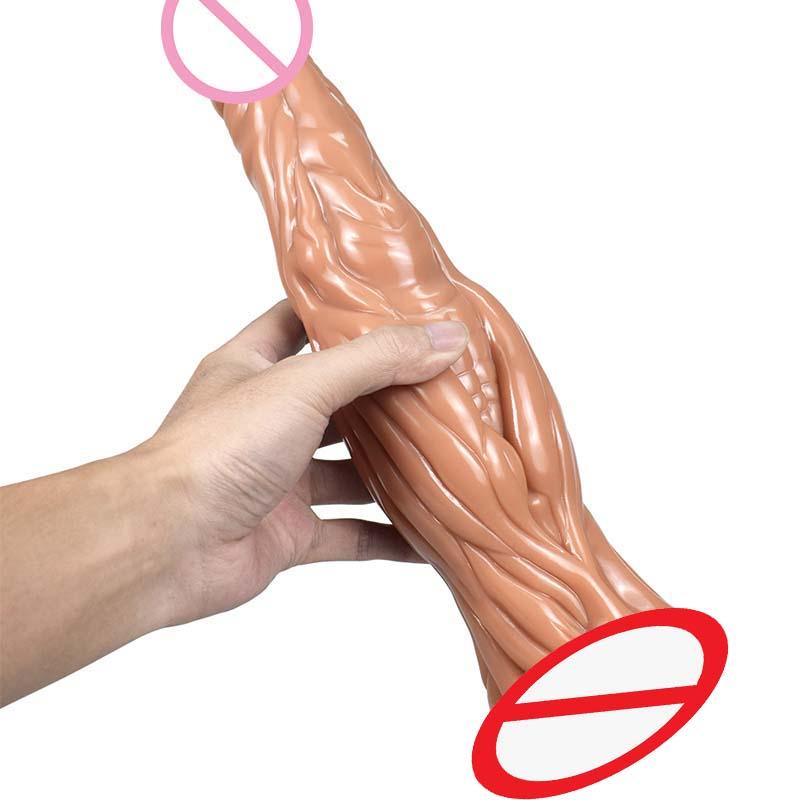 Factory Supply Dildos-para-hombr Sex Toys Consolador Sex Adult Products Big Artificial Realistic 32cm Huge Dildo For Women