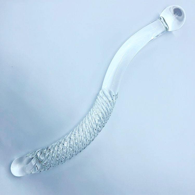 Female Masturbation Sex Products Long Crystal Giant Quality Glass Wand Dildo For Women