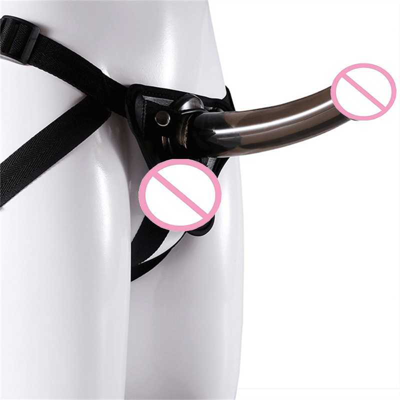 Lesbian Transparent Plastic Multi Size Dildo Underwear Realistic Penis Strap Dildo Strap Homosexual Sex Toy