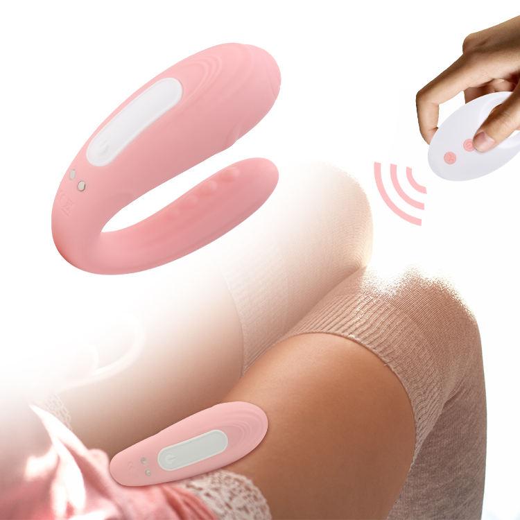 Waterproof Women Wireless G Spot Sex Toy U Shaped Wearable Vibrator