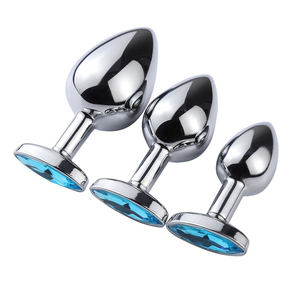 Best Quality Oval Hollow Metal Anal Plug Sex Products Anal Sex Toys Plug Anal