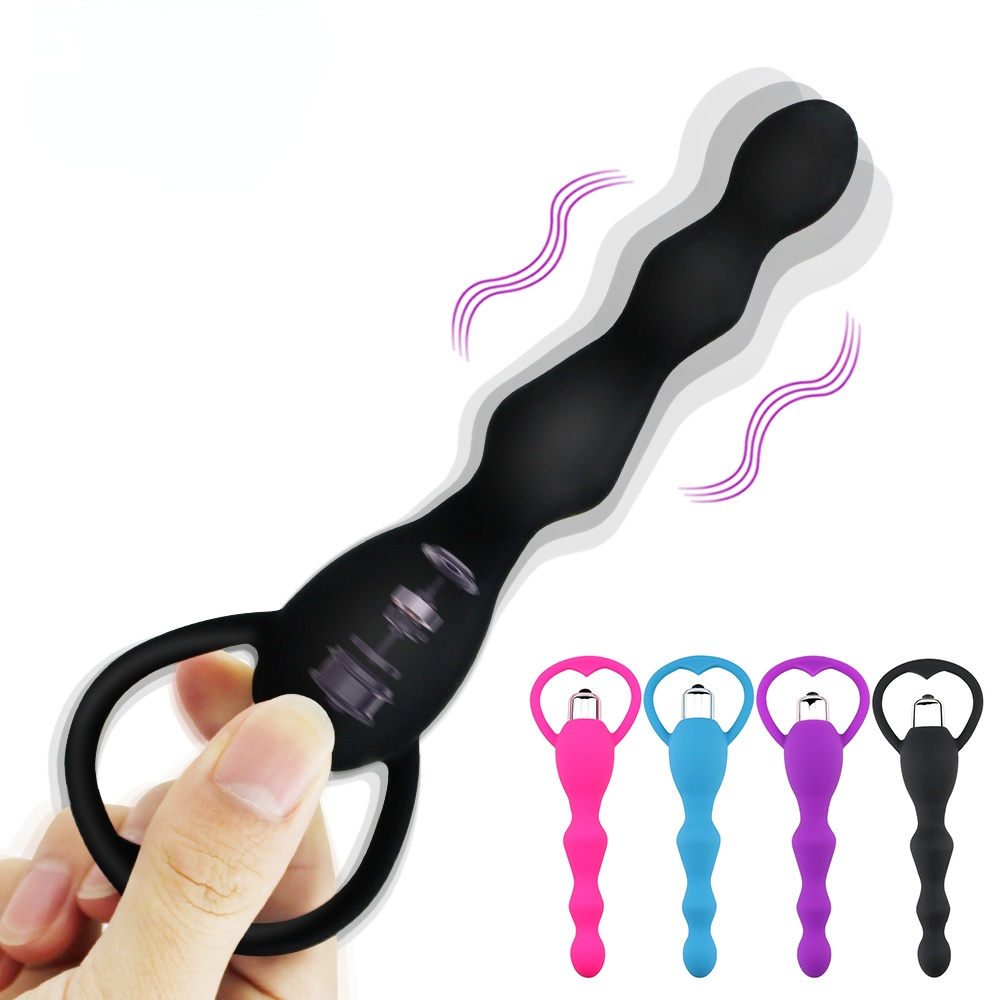 Beginner Flexible Stimulator Anal Dildo Massager Free Tail Anal Beads Sex Toys For Men Gay Anal