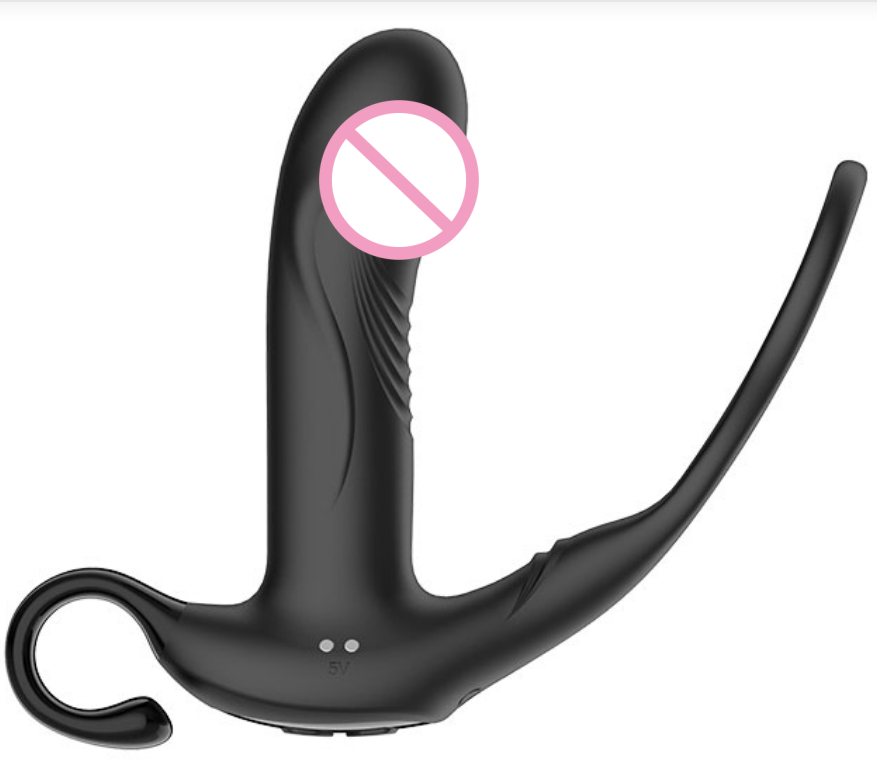 Wireless Control Wear Silicone Stimulate Massager Delay Ejaculation Ring Prostate Massage Vibrator Plug Anal Toys For Men