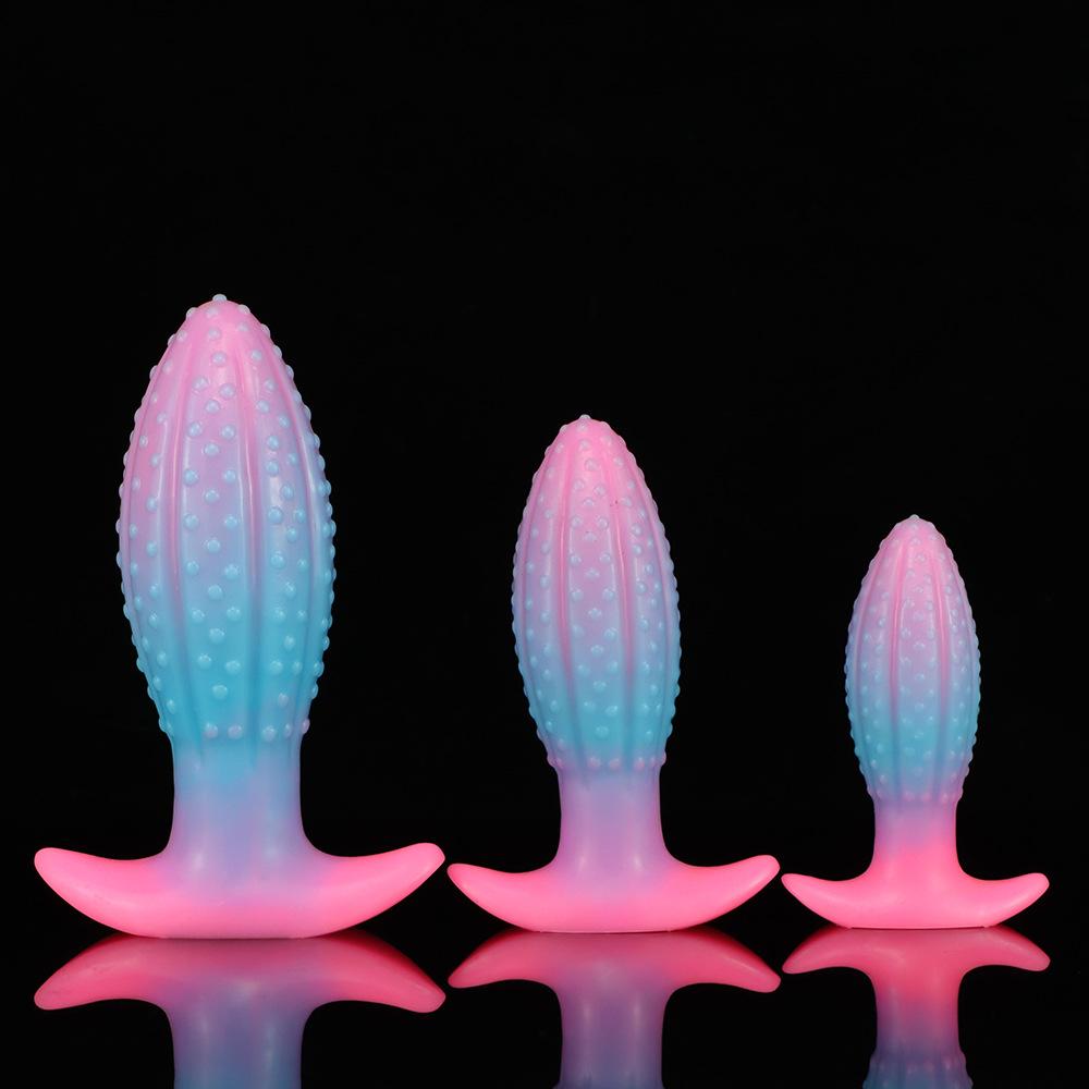 Medical Silicone Luminous Pineapple Anal Plug Adult Sexy Toys Anal Plug For Women/men/beginners