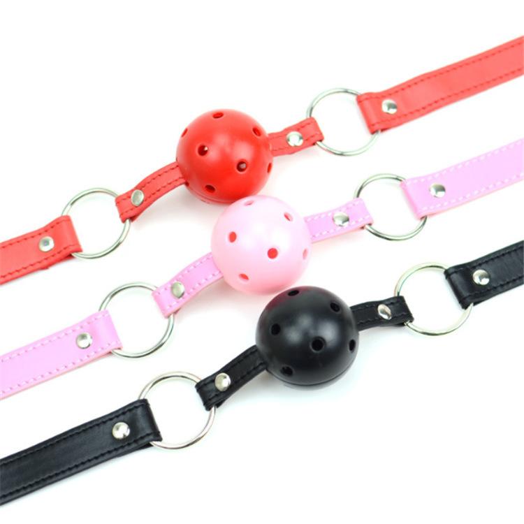 Adult Toys Couple Flirt Fetter Sex Appeal Leather Mouth Ball Mouth Plug Toy