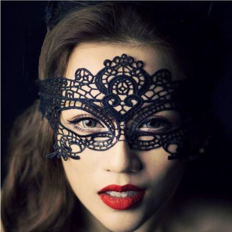 Black Lace Queen Masquerade Princess Party Annual Beauty Mask Half Face Crown Eye Mask