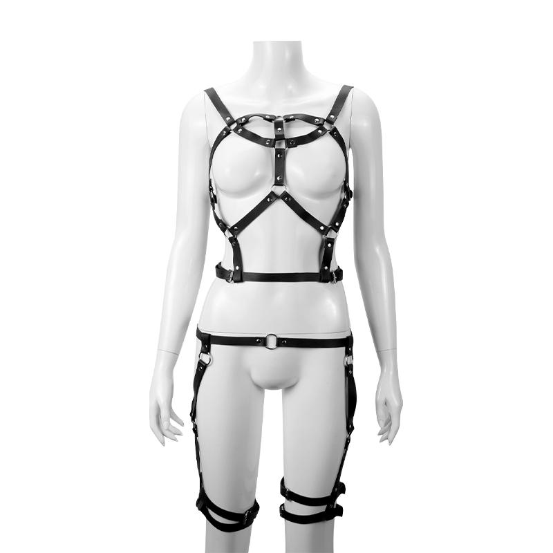 Factory Price Harness Sm Package Leather Sex Clothes Best Selling Adult Sex Toys Leather Sex Apparel