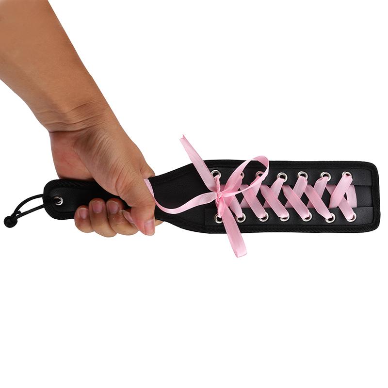 Faux Leather Multi Color Adult Sex Game Bdsm Slave Spanking Paddle Exotic Fetish Whip