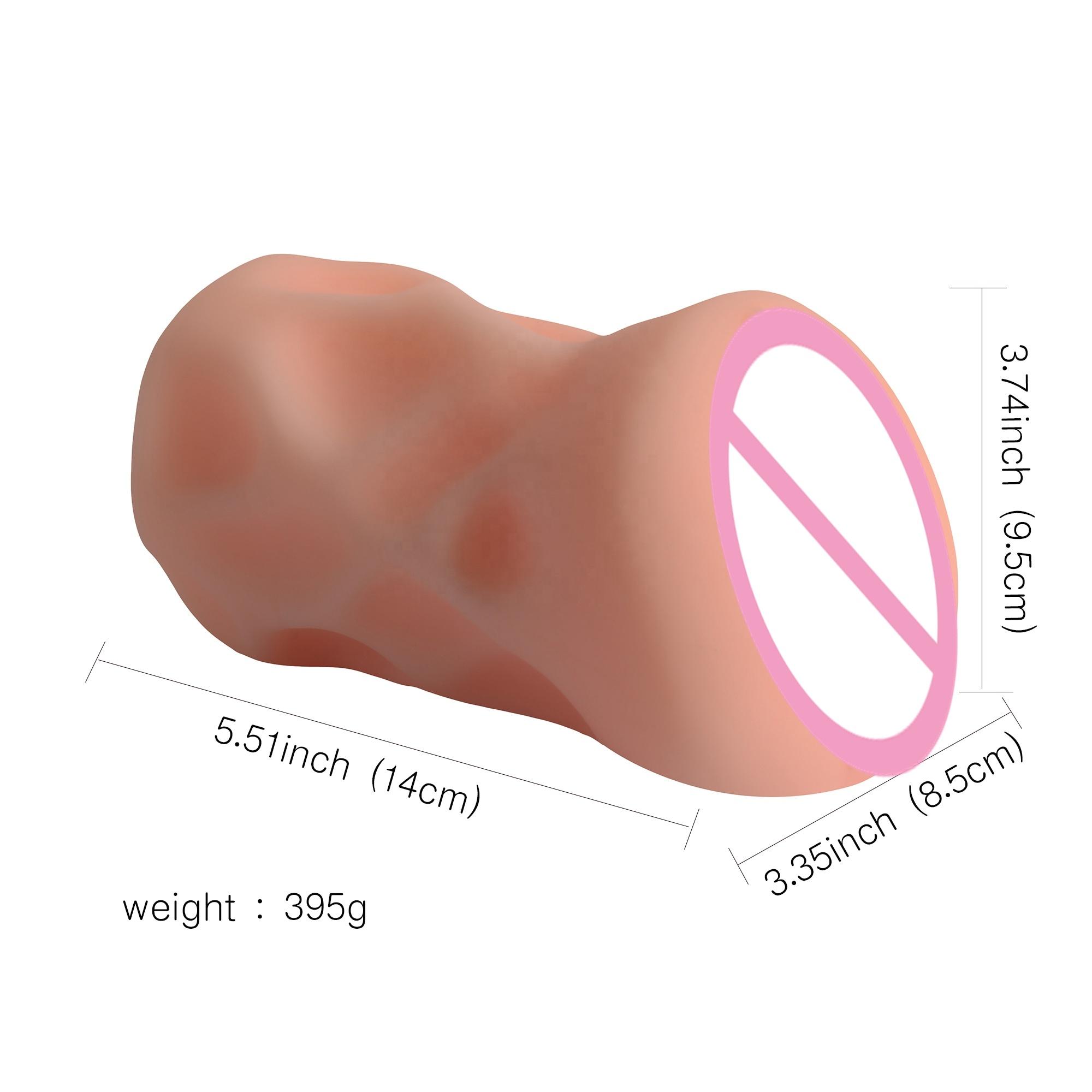  Upgrade Soft Medical Dual Layer Mini Vaginal Masturbation Stroker Realistic Portable Sexy Big Ass Sex Toy Device For Men