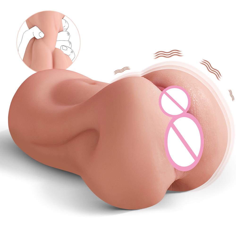 Vibrating Male Masturbator Sex Toys For Men With 3d Realistic Vagina Anal Portable Sex Doll Pocket Pussy For Men Adult Toys