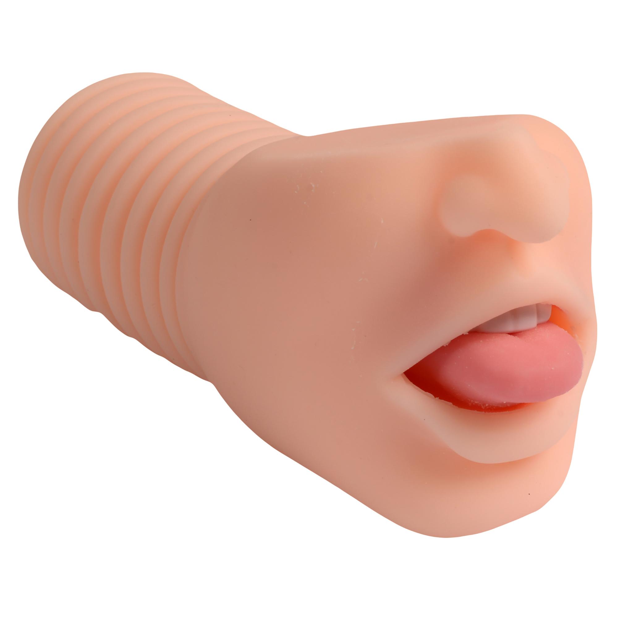  Realistic Women's Mouth Experience Oral Sex Toy Masturbator For Men Beauty Tunnel Tongue Temptation