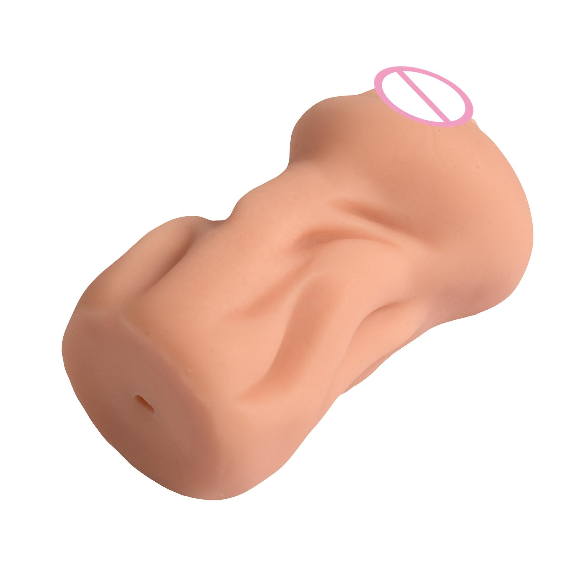  High Quality Pocket Sex Toys Sleeve Soft Texture Crystal Labia For Penis Exciting Masturbator Stroker