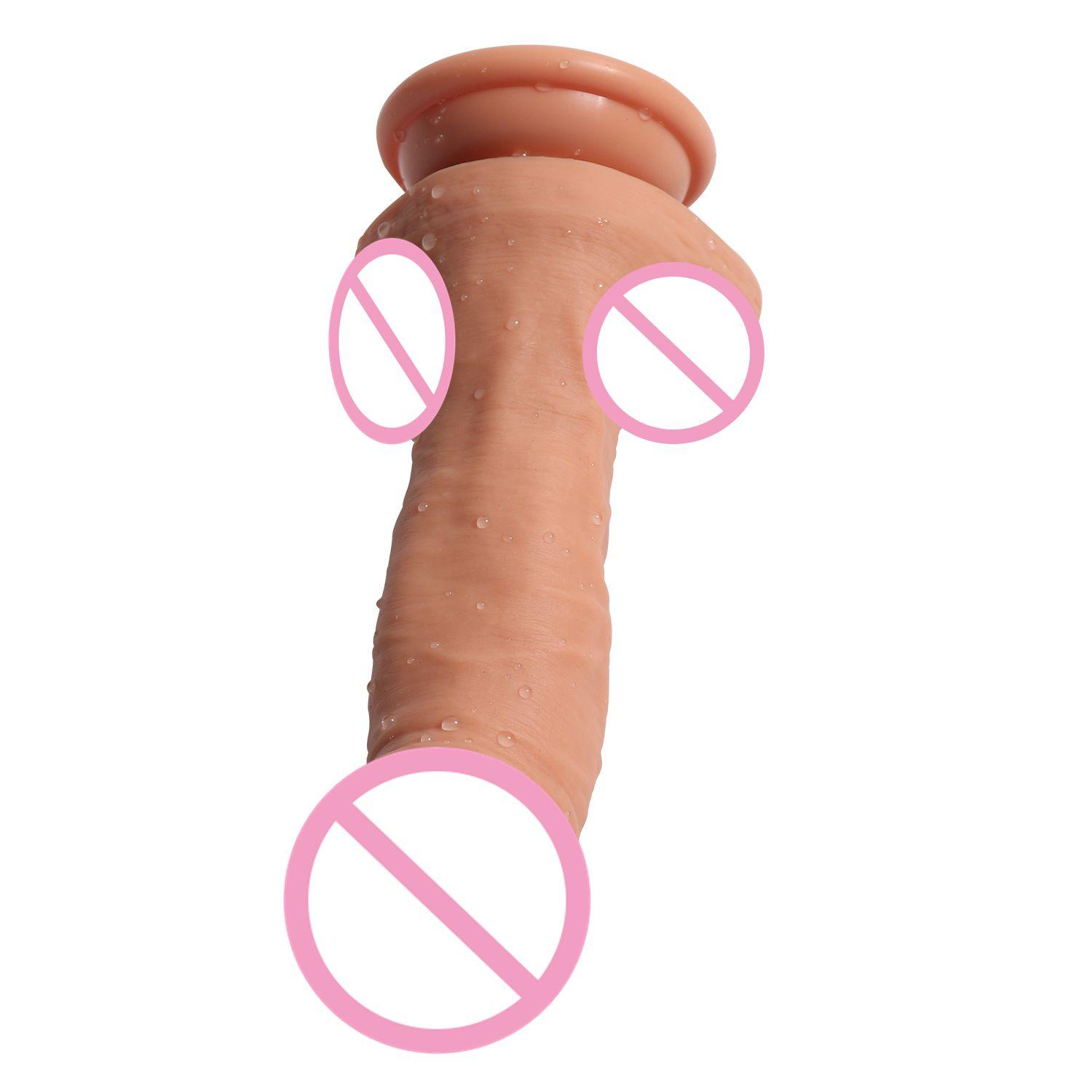 Big Eggs Fat Dildo Strong Power Suction Cup Sex Toys Using By Women Round Cute Glans Silicone Dildo 7inch Realistic