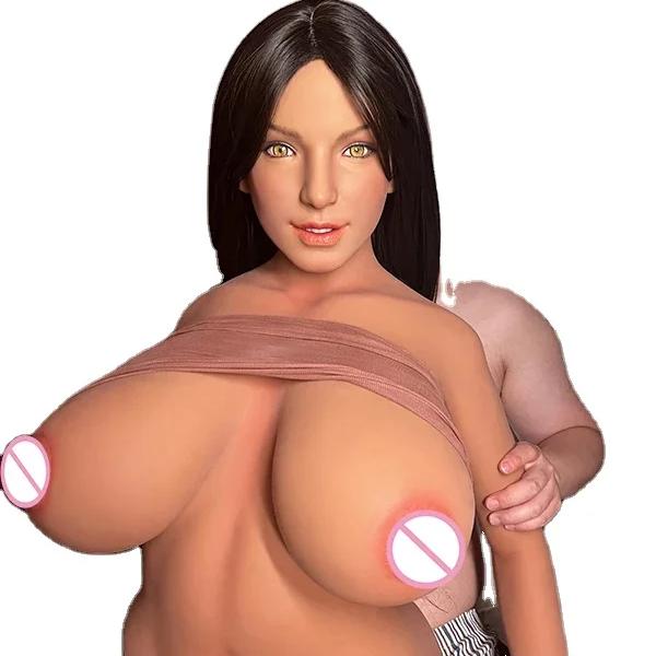 159cm Tpe Body Silicone Head Super Big Huge Breast Full Body Sex Doll With Sex Machine Real Oral Pussy Masturbation For Man