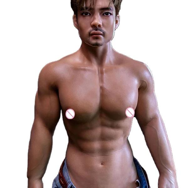170cm Full Silicone Muscle Man Male Sex Doll Body And Head Together Adult Male Doll Sexy Ass Full Body Sex Doll For Women Gay