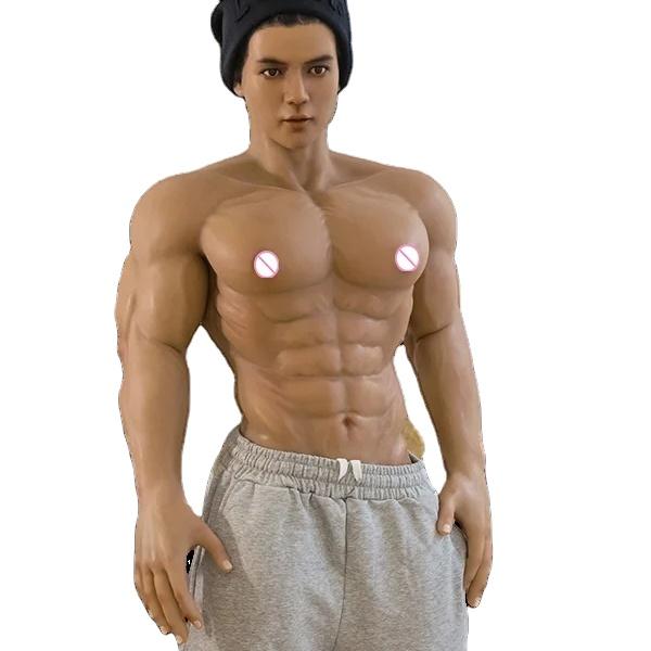 177cm Strong Muscle Lifelike Male Sex Doll Sexy Man Realistic Full Silicone Male Sex Doll Full Body For Women Gays Man