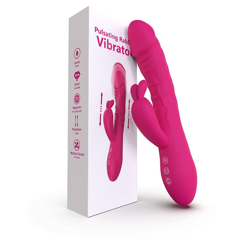 10 Frequency Dual Motor Lady Rabbit Sex Vibrator G Spot Rechargeable Personal Electric Massager Rabbit Vibrator