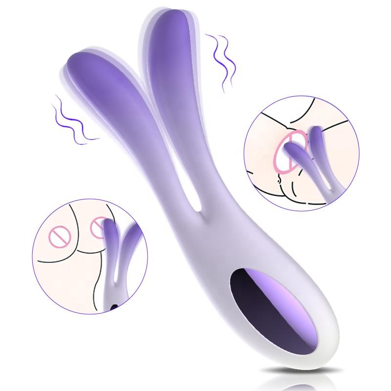 Unique New Design Model Dual Motor Rabbit G Spot Vibrator Colorful Massage 7 Frequency Tokyo Hot Av Wand Massager