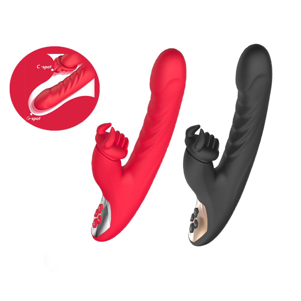 G Spot Tonque Licking Rabbit Vibrator Female Sextoy Shop Adult Sex Toys Telescopic Dildo Vibrator For Women