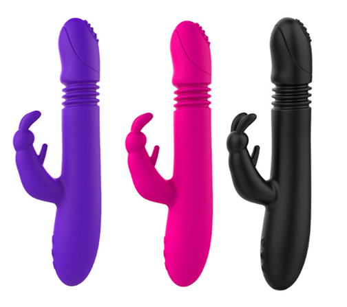 Heating Vibrator 12 Vibration Modes Massager Rabbit Vibrator Female G Spot Clitoral Stimulator Rotating Telescopic Head