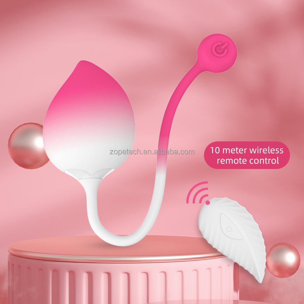 New Peach Silicone Vibrator Vagina Balls Couples Sex Toys With App Control Wearable Vibrating Egg Bullet Vibrator Massager