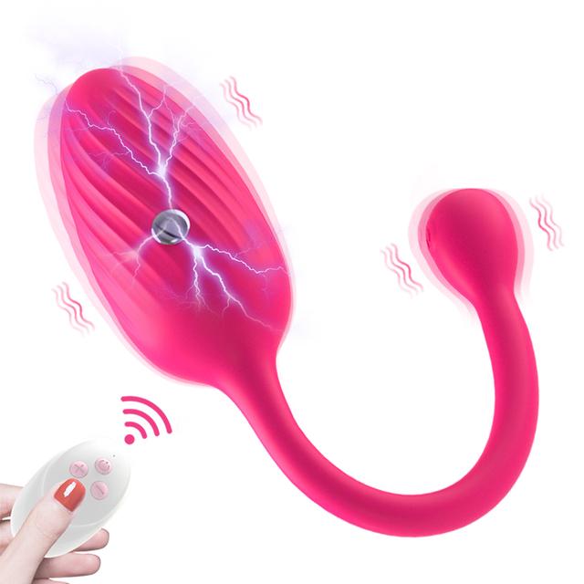 Remote Control Wireless U Shape Wearable 10 Mode Vibrating Vibrator Love Egg G Spot Clitoris Stimulate Jump Love Egg For Couples