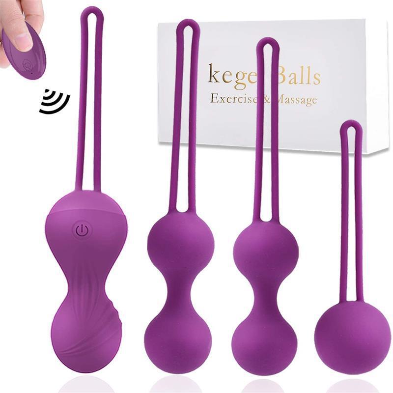 4 In1 Silicone Vagina Exercises Remote Control Egg Vibrator Ben Wa Ball Vibrator Sex Toys For Woman Kegel Balls