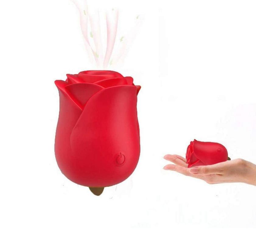  Rose Shape Vibrating Egg Sucking Vibrator Sexy Toys Female Masturbation Licking Clitoris Stimulator Nipple Massager